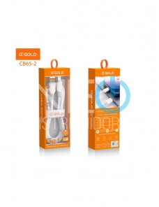 CABO A´GOLD USB SAÍDA IPHONE - 1 METRO (CB65-2 / CB95-2 / CB12-2 / CB07-2 / CB100-2)